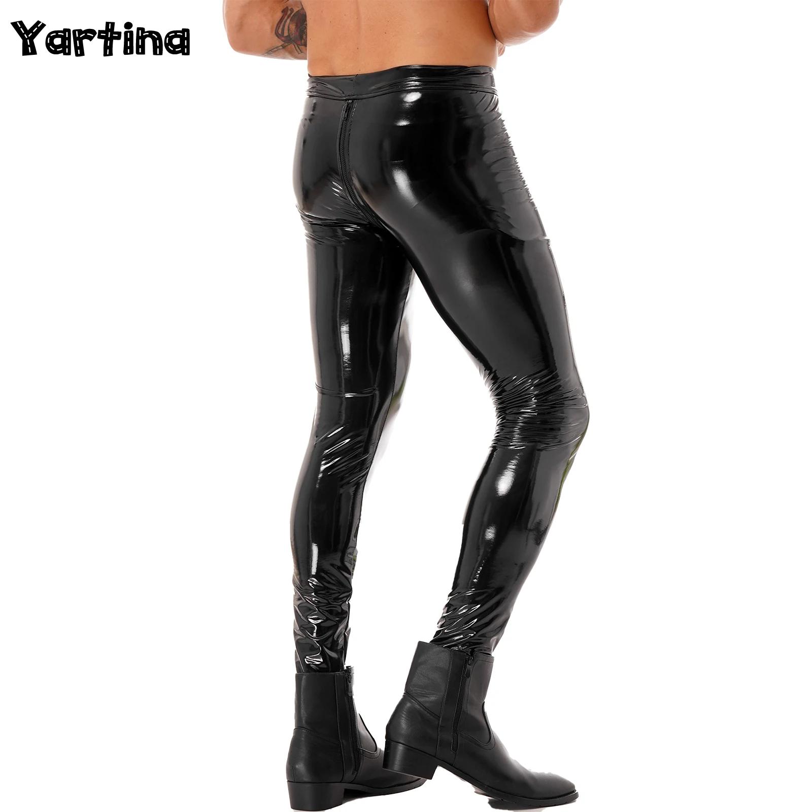 Motorcycle Gear Mens - 남성 양방향 지퍼 가랑이 바지 Clubwear