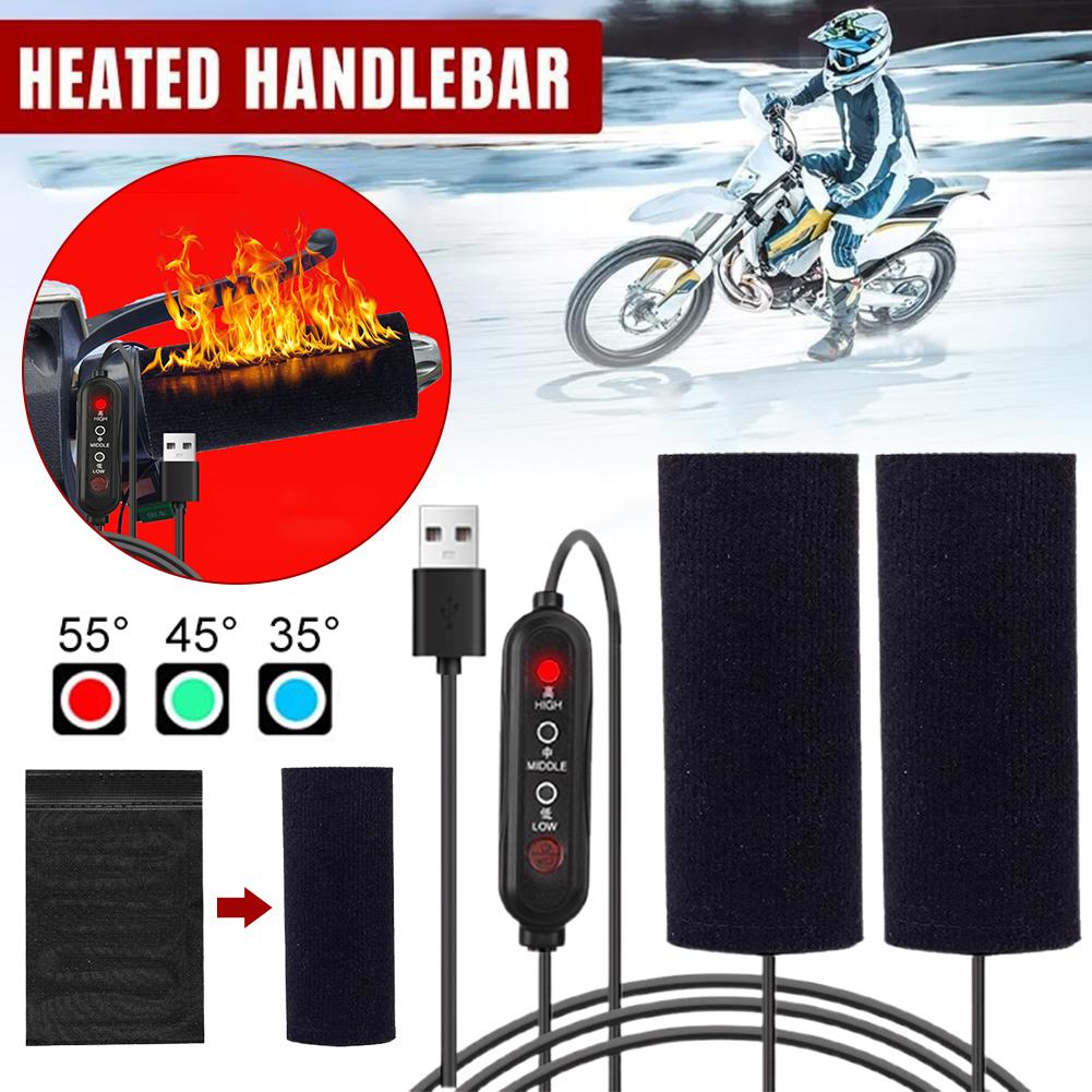 12V 3단 기어 오토바이 열선 핸들 그립 조절 가능한 - Handlebar Grip Heated 리뷰 및 가격