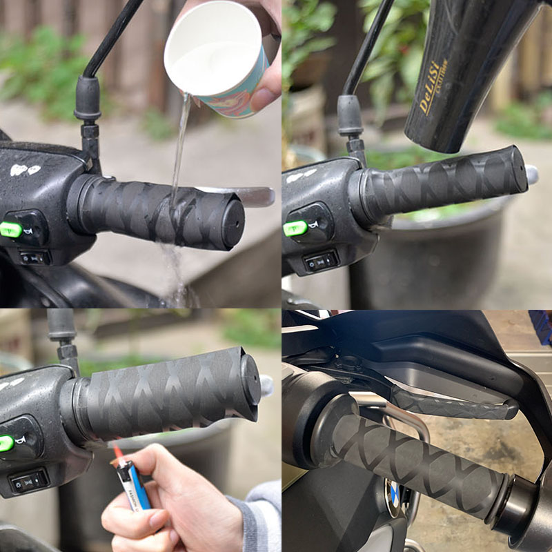 1 쌍 오토바이 핸들 열 수축 그립 커버 고무 그립 핸 - Handlebar Grip Heated 리뷰 및 가격