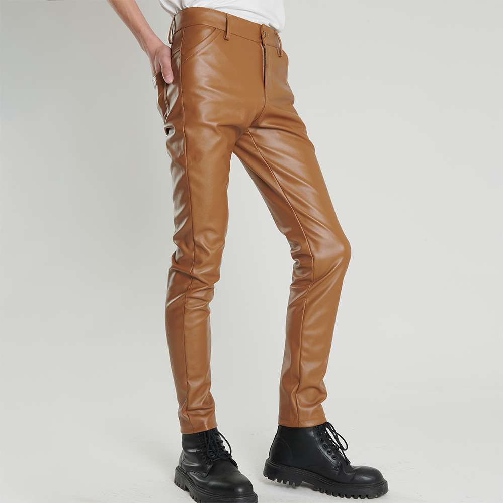 남성용 가죽 바지 스키니 핏 신축성 있는 패션 PU 가 - Motorcycle Gear Mens 리뷰 및 가격